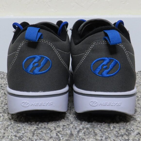 Heelys* Original Single Rear PRO 20 Wheel Gray/Blue Skate Shoes~ Size YTH 6 USA - Picture 6 of 11